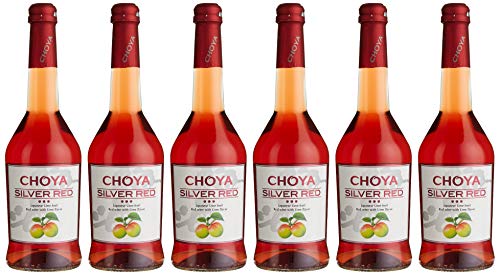 Choya Silver Red (Weinhaltiges Getränk, Ume Frucht, japanischer Pflaumenwein, fruchtig, süß, 10% vol.) 6er Pack (6 x 0,5 l) von Choya