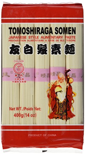 Chunsi Weizennudeln, (Tomoshiraga Somen), 6er Pack (6 x 400 g Packung) von CHUNSI