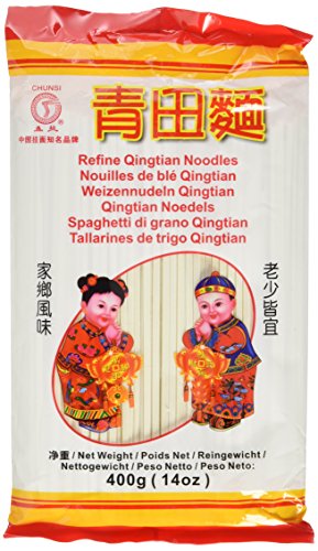 Chunsi Weizenudeln, (Qingtian), 6er Pack (6 x 400 g Packung) von CHUNSI