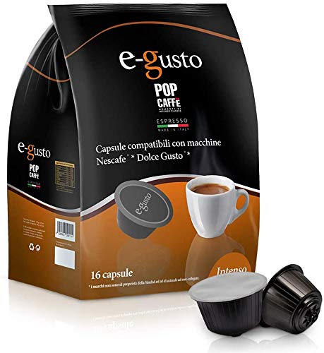 96 Kapseln Pop Kaffee e-gusto Mischung 1 Intenso Produkte Nescafe 'Dolce Gusto von POP CAFFE'