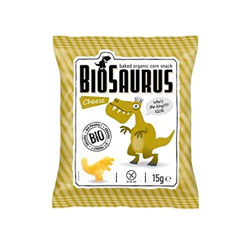 Mais-Chips Dinosaurier mit Käsegeschmack glutenfrei BIO 15 g BioSaurus Mais-Chips Dinosaurier mit Käsegeschmack glutenfrei BIO 15 g BioSaurus von CIBI