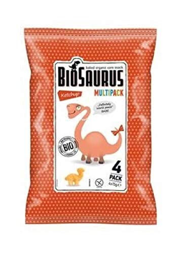 Mais-Chips Dinosaurier mit Ketchup Geschmack glutenfrei BIO 4x15 g BioSaurus Mais-Chips Dinosaurier mit Ketchup Geschmack glutenfrei BIO 4x15 g BioSaurus von CIBI