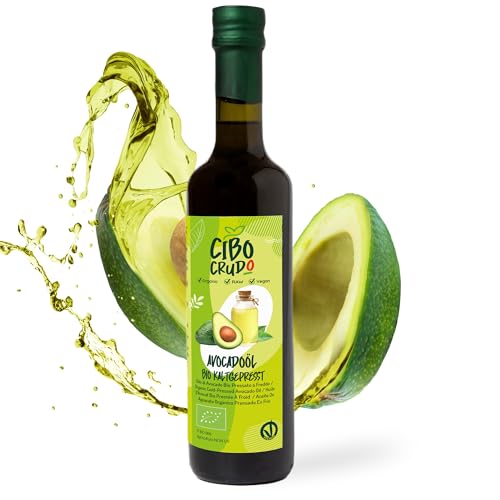 Bio Avocado Öl Extra zum Kochen - 500ml. Bio Avocadoöl 100% Rein Kaltgepresst und Nicht Raffiniert. Avocado Oil zum Braten Grillen und als Würzöl oder Marinieren. Bio Avocado Öl Extra zum Kochen - 500ml. Bio Avocadoöl 100% Rein Kaltgepresst und Nicht Raffiniert. Avocado Oil zum Braten Grillen und als Würzöl oder Marinieren. von CIBO CRUDO crudo biologico vegan