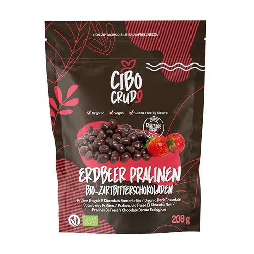 Erdbeeren Schokofrüchte in Zartbitter-Schokolade - 200g. Schoko Früchte mit Schokolade Überzogen. Gefriergetrocknete Früchte mit Schokolade Dunkle. Hofbauer Schokolierte Früchte. Schokoerdbeeren. Erdbeeren Schokofrüchte in Zartbitter-Schokolade - 200g. Schoko Früchte mit Schokolade Überzogen. Gefriergetrocknete Früchte mit Schokolade Dunkle. Hofbauer Schokolierte Früchte. Schokoerdbeeren. von CIBO CRUDO crudo biologico vegan