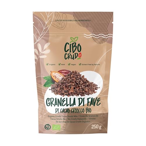 Kakao Nibs Bio und Roh - 250g. Roh Kakaonibs aus Rohkakao Bohnen ohne Zucker und Ungeröstet zum Essen oder in der Küche. Kakaobohnen in Stücken. Raw Cacao Nibs. Kakao Nibs Bio und Roh - 250g. Roh Kakaonibs aus Rohkakao Bohnen ohne Zucker und Ungeröstet zum Essen oder in der Küche. Kakaobohnen in Stücken. Raw Cacao Nibs. von CIBO CRUDO crudo biologico vegan