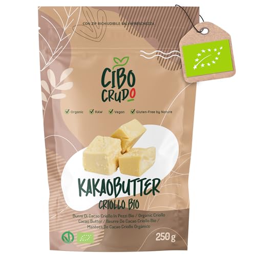 Kakaobutter Bio Lebensmittelqualität - 250g. Kakao Butter Organic für Schokolade Kosmetik oder Essen. Raw Cacao Butter. Kakaobutter Bio Lebensmittelqualität - 250g. Kakao Butter Organic für Schokolade Kosmetik oder Essen. Raw Cacao Butter. von CIBO CRUDO crudo biologico vegan