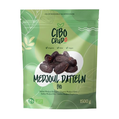 Medjool Datteln Bio - Premium Qualität Jumbo - 1.5g. Bio Datteln Medjool Frische aus Israel. Natürlich und Rein Reich an Ballaststoffen. Getrocknet und mit Stein. Medjool Datteln Bio - Premium Qualität Jumbo - 1.5g. Bio Datteln Medjool Frische aus Israel. Natürlich und Rein Reich an Ballaststoffen. Getrocknet und mit Stein. von CIBO CRUDO crudo biologico vegan