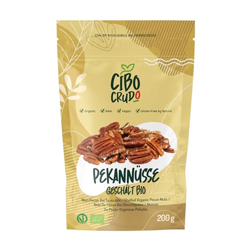 Pekannüsse Bio Geschält - 200g. Pecannüsse Roh Ungesalzen und Naturbelassen. Quelle für Ballaststoffe Ungesättigte Fettsäuren Mineralsalze und Aminosäuren. Organic Pecan Nuts. Pekannüsse Bio Geschält - 200g. Pecannüsse Roh Ungesalzen und Naturbelassen. Quelle für Ballaststoffe Ungesättigte Fettsäuren Mineralsalze und Aminosäuren. Organic Pecan Nuts. von CIBO CRUDO crudo biologico vegan
