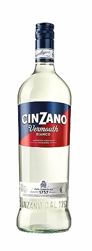 Cinzano Vermouth Bianco – Original italienischer Vermouth mit angenehmer Süße in Weiß – 15% (1 x 0,75l) von CINZANO