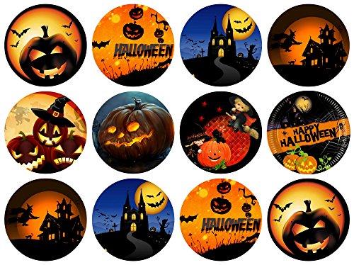 12 Stück Muffinaufleger Muffinfoto Aufleger Foto Bild Halloween rund ca. 6 cm (9) *NEU*OVP* von CISL
