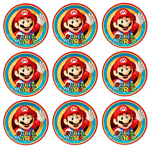9 Stück Muffinaufleger Muffinfoto Aufleger Foto Bild Super Mario Bros (34) rund ca. 6 cm *NEU*OVP* von CISL