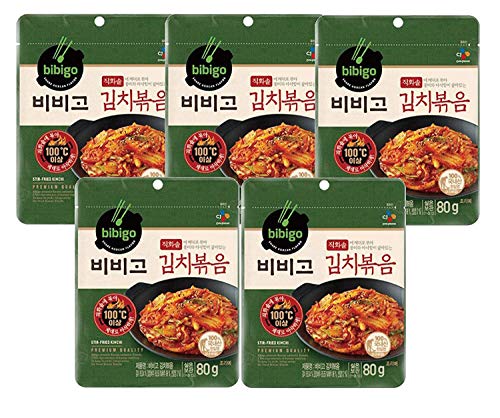CJ Bibigo, Korean Stir Fried Kimchi 80g x 5 (400g,14.1oz)… von BIBIGO