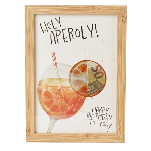 Geldgeschenk Geburtstag Spritz| Geschenkidee Geld schön verpacken | Holy Aperoly,Geschenkidee für Aperol-Liebhaber,Geschenk für Freundin,Liebhaber-Geschenk,Gfit zum Geburtstag (Aperol) von CJ&M