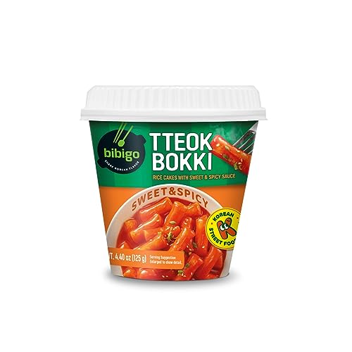 BIBIGO Tteokbokki Reiskuchen Cup mit Sweet und Spicy Sauce - 1 x 125 g BIBIGO Tteokbokki Reiskuchen Cup mit Sweet und Spicy Sauce - 1 x 125 g von CJ