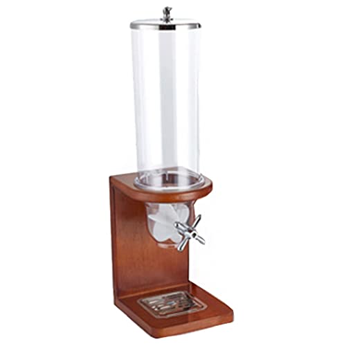 Fässer Getreide verteilen Single Barrel Dispensador de Arroz 360 ° Drehschalter Silikonrad Sapele Einteiliges PC-Fass for die Heimküche beweglich von CJINSON