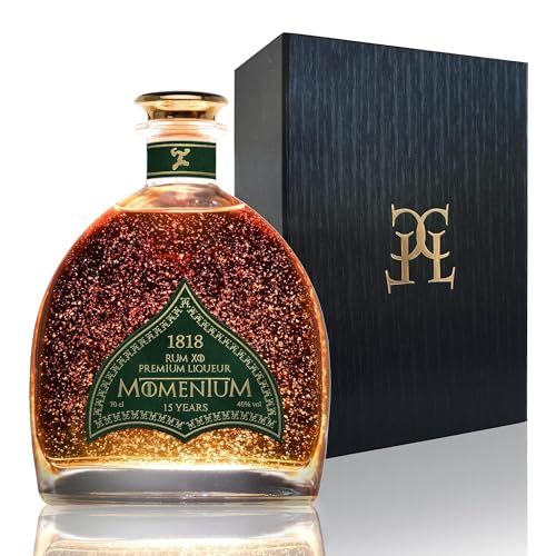 CONDE LUMAR 1818 - Rum 15 Jare XO Momentum 23 Karat reinem Blattgold - Rum-Geschenkset für Männer & Frauen - Rum Geschenkverpackung - Premium Liqueur mit Gold Zertifikat 40% Vol. 70 cl CONDE LUMAR 1818 - Rum 15 Jare XO Momentum 23 Karat reinem Blattgold - Rum-Geschenkset für Männer & Frauen - Rum Geschenkverpackung - Premium Liqueur mit Gold Zertifikat 40% Vol. 70 cl von CL CONDE LUMAR
