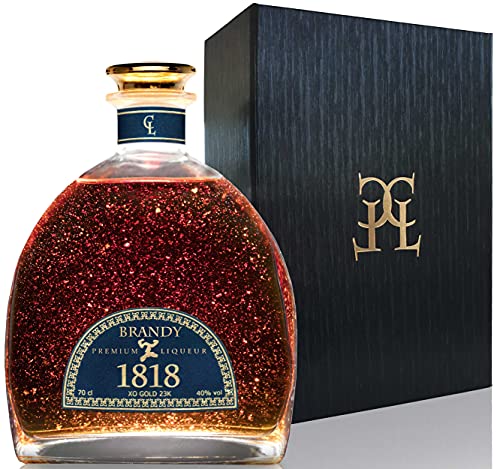 CONDE LUMAR - Brandy 1818 XO - Premium Liqueur Gold 23K - Solera Sherry Reserva - Handgefertigt - Geschenkset - Geschenkbox - Mit goldenem Qualitätszertifikat - 40% Vol - 70 cl CONDE LUMAR - Brandy 1818 XO - Premium Liqueur Gold 23K - Solera Sherry Reserva - Handgefertigt - Geschenkset - Geschenkbox - Mit goldenem Qualitätszertifikat - 40% Vol - 70 cl von CL CONDE LUMAR