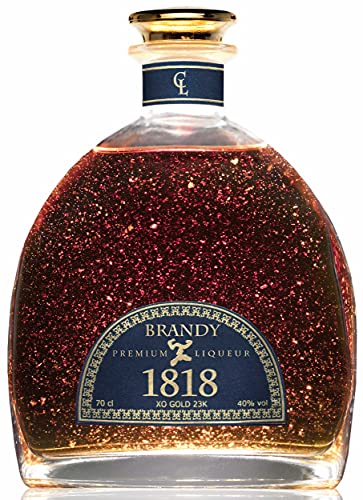 CONDE LUMAR - Brandy 1818 XO - Premium Liqueur Gold 23K - Solera Sherry Reserva - Handgefertigt - Ideale Geschenkflasche - Mit goldenem Qualitätszertifikat - 40% Vol - 70 cl CONDE LUMAR - Brandy 1818 XO - Premium Liqueur Gold 23K - Solera Sherry Reserva - Handgefertigt - Ideale Geschenkflasche - Mit goldenem Qualitätszertifikat - 40% Vol - 70 cl von CL CONDE LUMAR