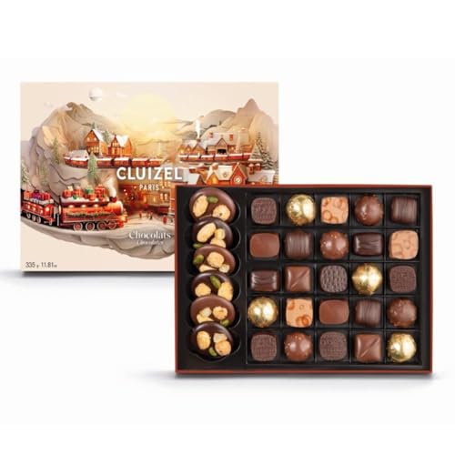 Cluizel | Pralinenschachtel 30 Pralinen | Verschiedene dunkle und Milchschokoladen | Schokoladen-Geschenkbox | Schokoladenbonbons - 335 Gr Cluizel | Pralinenschachtel 30 Pralinen | Verschiedene dunkle und Milchschokoladen | Schokoladen-Geschenkbox | Schokoladenbonbons - 335 Gr von Michel Cluizel
