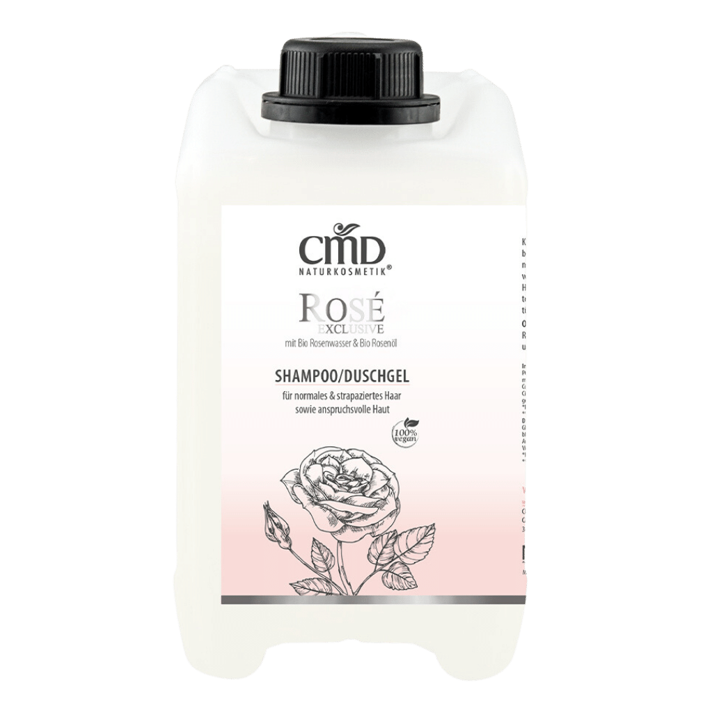Shampoo/Duschgel Rosé Exclusive 2,5 Liter Großgebinde von CMD Naturkosmetik