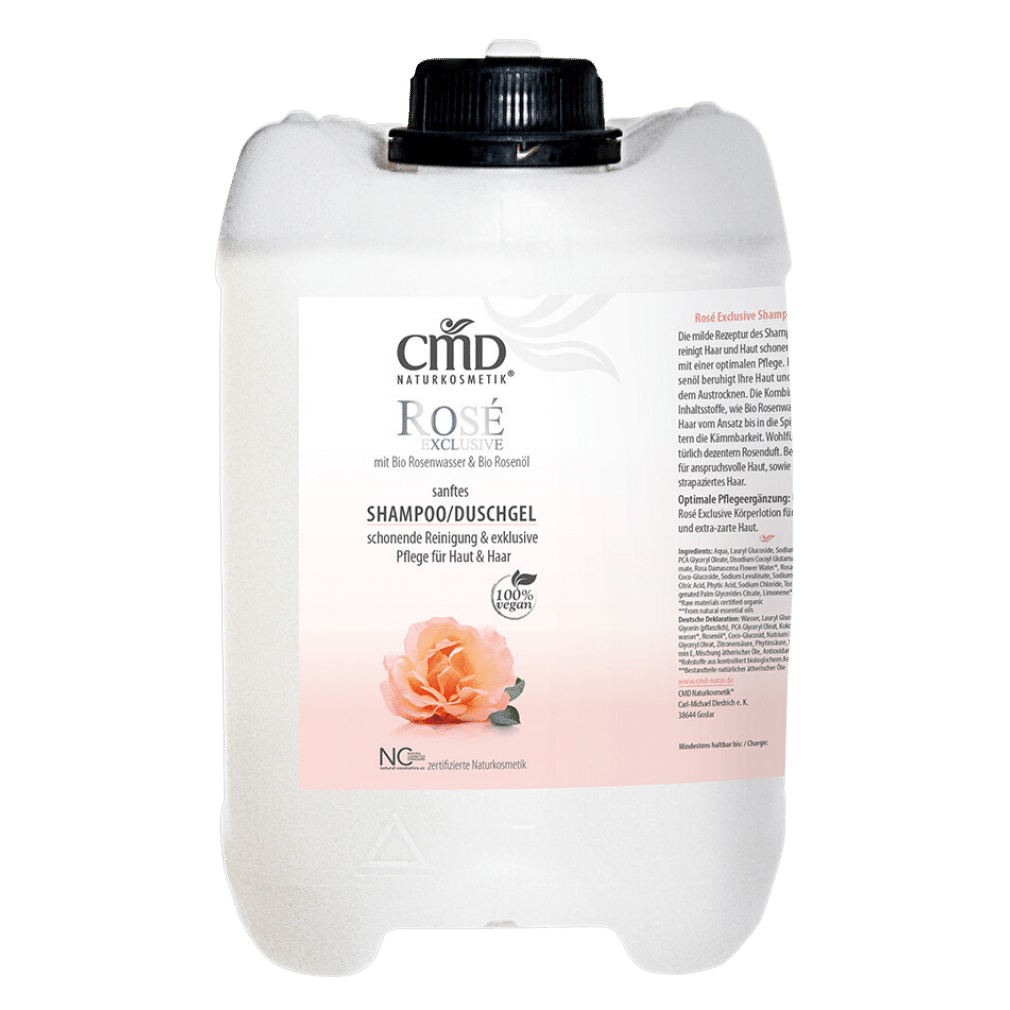 Shampoo/Duschgel Rosé Exclusive 5 Liter Großgebinde von CMD Naturkosmetik