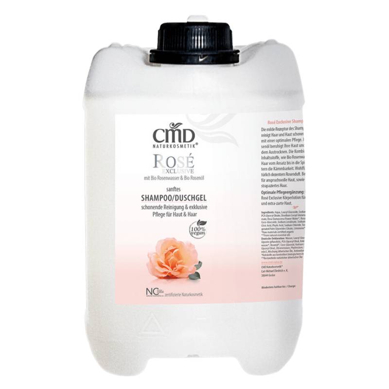 Shampoo/Duschgel Rosé Exclusive 5 Liter Großgebinde von CMD Naturkosmetik