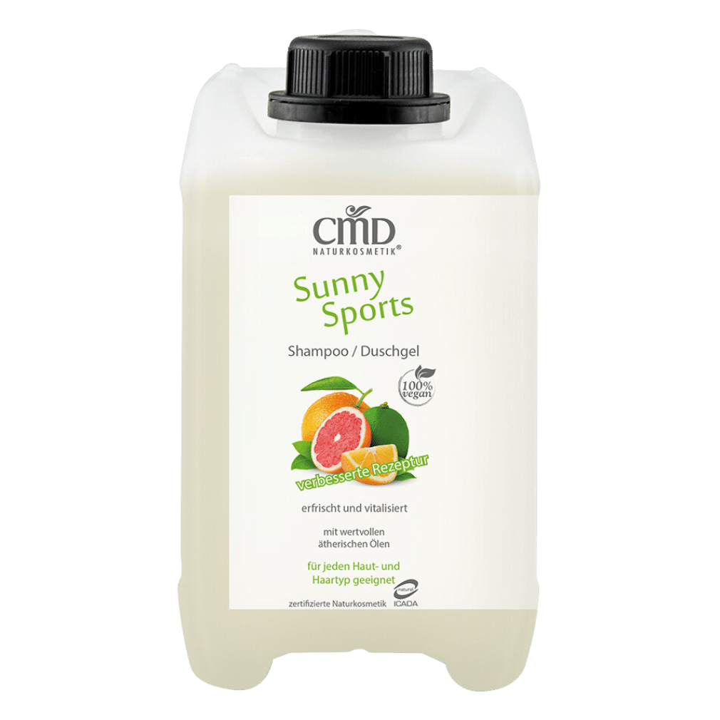 Shampoo/Duschgel Sunny Sports 2,5 Liter Großgebinde Shampoo/Duschgel Sunny Sports 2,5 Liter Großgebinde von CMD Naturkosmetik