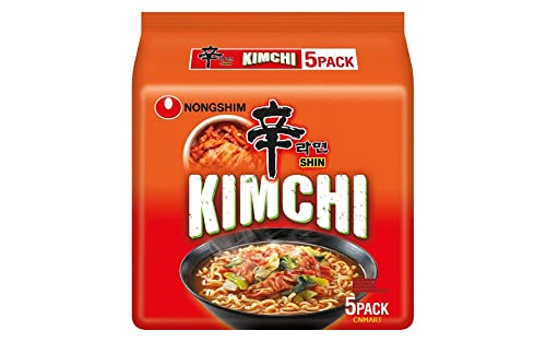 Nongshim Kimchi Ramyun Instant-Nudelsuppe Halal, 120 g, 5 Stück CNMART von CNMART