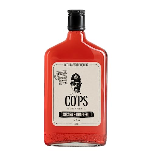 CO'PS weiter gehts - Bitter Aperitif Likör | Cascara - Grapefruit | Enthält natürliches Koffein der Kaffeekirsche | 1x0,5 l CO'PS weiter gehts - Bitter Aperitif Likör | Cascara - Grapefruit | Enthält natürliches Koffein der Kaffeekirsche | 1x0,5 l von CO'PS weiter gehts