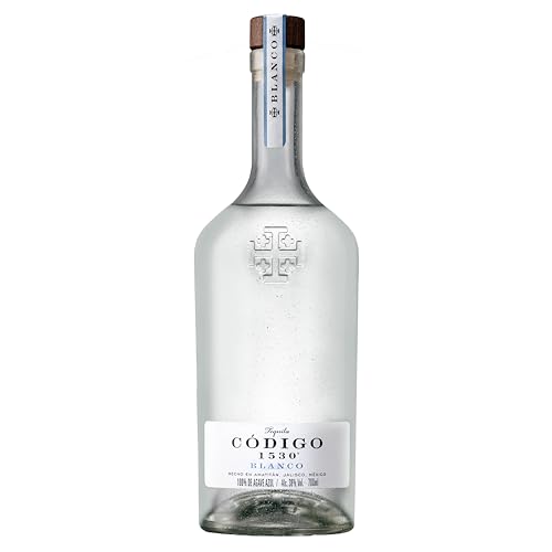 CODIGO 1530 Blanco Tequila, silberner Tequila mit würzigen Aromen der Agave, minzig-pfeffriges Bouquet, für gemütliche Abende, 38 Prozent Vol., 1 x 0,7 l CODIGO 1530 Blanco Tequila, silberner Tequila mit würzigen Aromen der Agave, minzig-pfeffriges Bouquet, für gemütliche Abende, 38 Prozent Vol., 1 x 0,7 l von CODIGO 1530