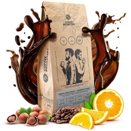 Coffee Broastery Bohnenkaffee Amico dall'Italia Espresso Roast 400g 0,4kg | Brasilianischer Kaffee | Italienischer Stil | Frisch Geröstet | Kraft Coffee Roastery Coffee Broastery Bohnenkaffee Amico dall'Italia Espresso Roast 400g 0,4kg | Brasilianischer Kaffee | Italienischer Stil | Frisch Geröstet | Kraft Coffee Roastery von COFFEE BROASTERY