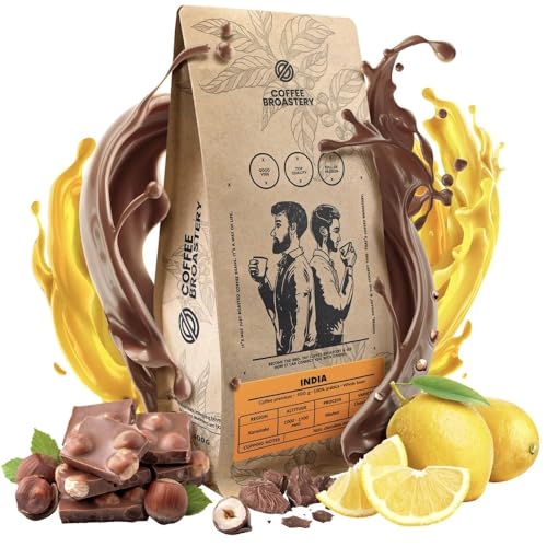Coffee Broastery Bohnenkaffee India Karnataka Premium 400g 0,4kg | Indische Kaffeespezialität | Indien | Frisch Geröstet | Kraft Kaffeeröster Coffee Broastery Bohnenkaffee India Karnataka Premium 400g 0,4kg | Indische Kaffeespezialität | Indien | Frisch Geröstet | Kraft Kaffeeröster von COFFEE BROASTERY