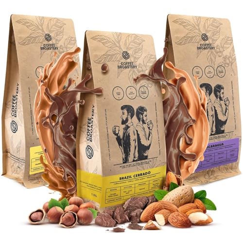 Coffee Broastery Kaffeebohnen Set 3x1kg 3000g | Colombia Medellin | Nicaragua Colibrí Azul | Brazil Cerrado | Spezialitätenkaffee | Frisch Geröstet Coffee Broastery Kaffeebohnen Set 3x1kg 3000g | Colombia Medellin | Nicaragua Colibrí Azul | Brazil Cerrado | Spezialitätenkaffee | Frisch Geröstet von COFFEE BROASTERY