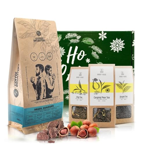 Coffee Broastery und Mary Rose Geschenkset mit Kaffee und Tee | Brasilianische Kaffeebohnen Coffee Broastery 400g | Tees Mary Rose 3x50g Coffee Broastery und Mary Rose Geschenkset mit Kaffee und Tee | Brasilianische Kaffeebohnen Coffee Broastery 400g | Tees Mary Rose 3x50g von COFFEE BROASTERY