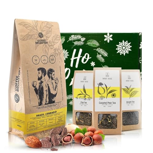 Coffee Broastery und Mary Rose Geschenkset mit Kaffee und Tee | Brasilianische Kaffeebohnen Coffee Broastery 400g | Tees Mary Rose 3x50g Coffee Broastery und Mary Rose Geschenkset mit Kaffee und Tee | Brasilianische Kaffeebohnen Coffee Broastery 400g | Tees Mary Rose 3x50g von COFFEE BROASTERY