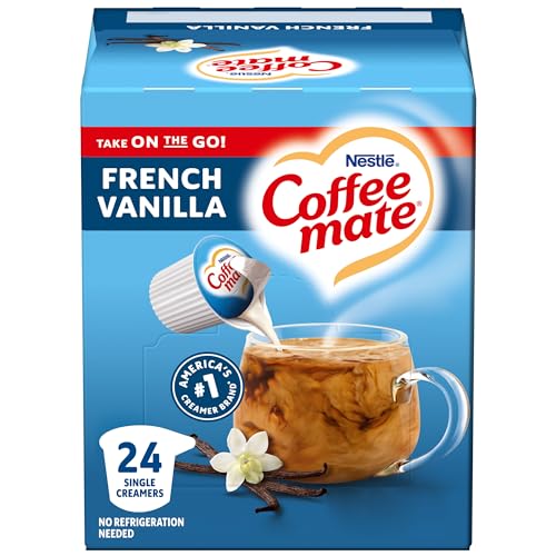 Nestlé Coffee-Mate French Vanilla Flüssige Kaffeesahne (24x11ml) US-Import! von COFFEE-MATE