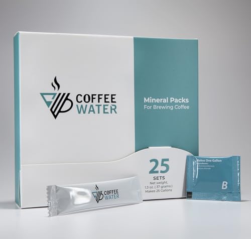 COFFEE WATER Wassermineralpackungen zur Herstellung von Wasser für Kaffee (ergibt 25 Gallonen) von COFFEE WATER