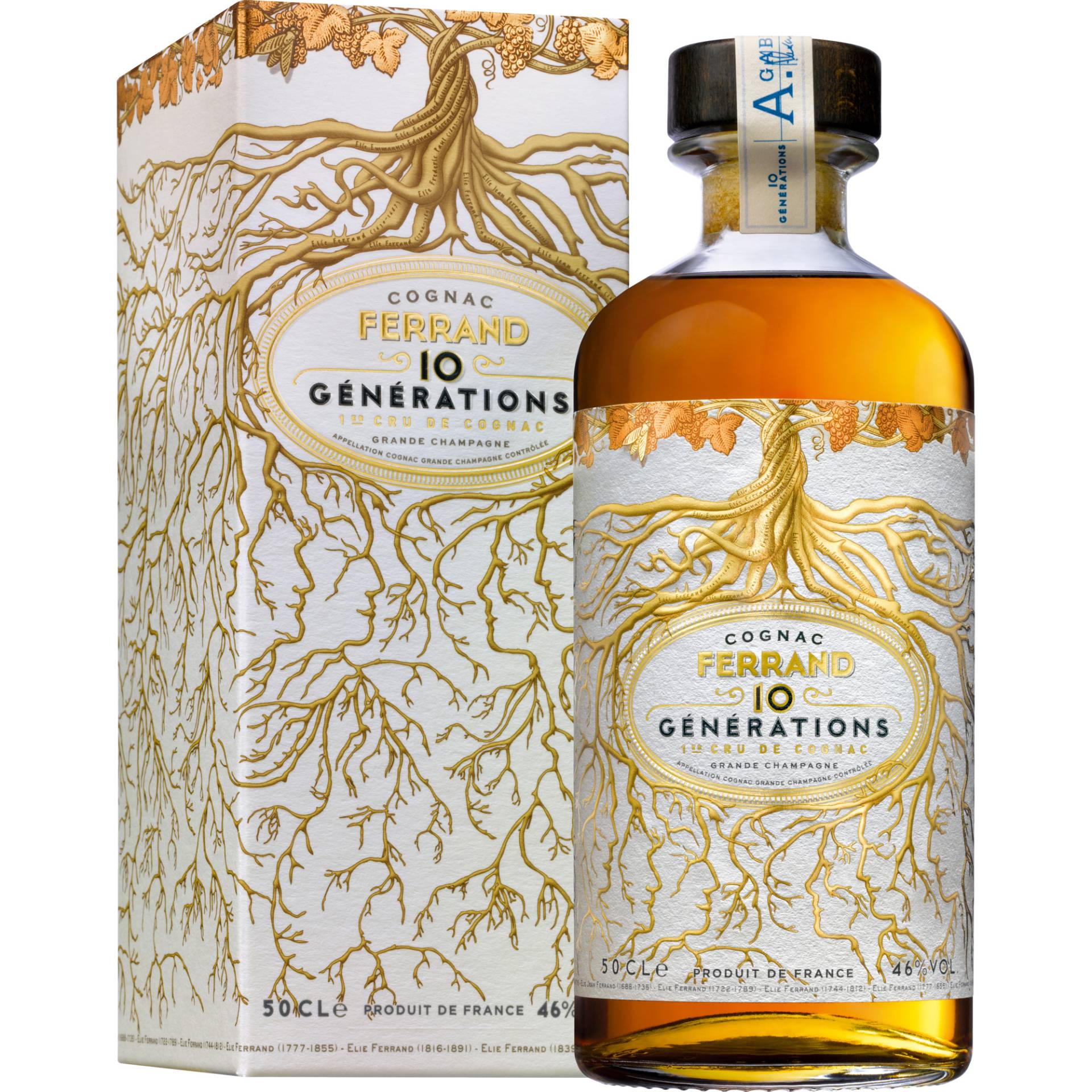 Cognac Pierre Ferrand 10 Générations, 1er Cru Grande Champagne, 0,5 L, 46% Vol., in Etui, Cognac, Spirituosen Cognac Pierre Ferrand 10 Générations, 1er Cru Grande Champagne, 0,5 L, 46% Vol., in Etui, Cognac, Spirituosen von COGNAC FERRAND, 16130 ARS, FRANCE