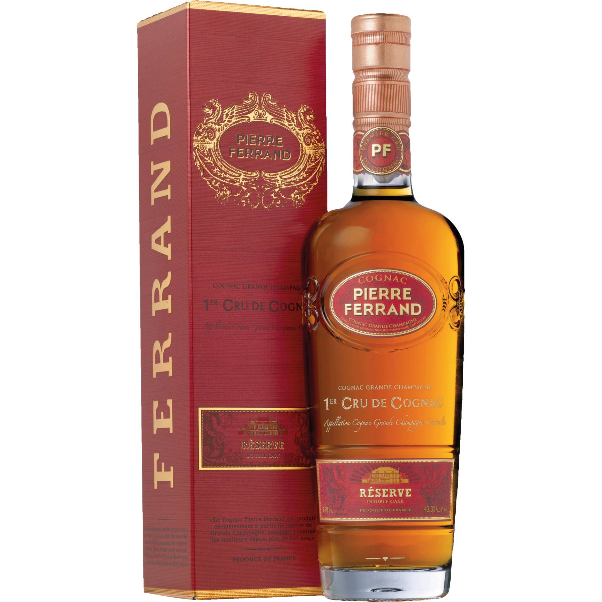 Cognac Pierre Ferrand Réserve, Cognac AOP, 0,7 L, 42,3% Vol., Cognac, Spirituosen von COGNAC FERRAND, 16130 ARS, FRANCE