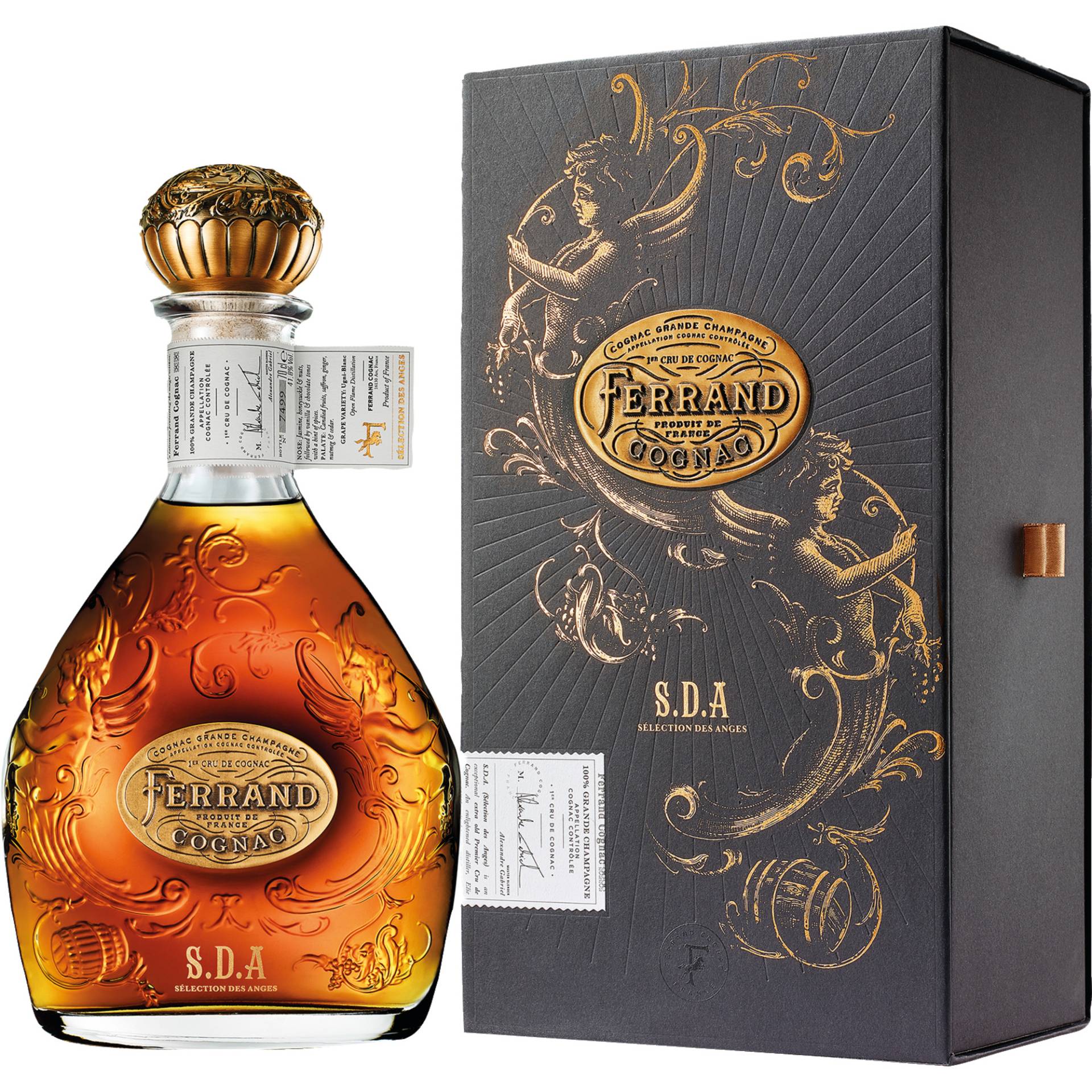 Cognac Pierre Ferrand Sélection des Anges, 1er Gru de Cognac, 0,7 L,41,8% Vol., in Etui, Cognac, Spirituosen von COGNAC FERRAND, 16130 ARS, FRANCE