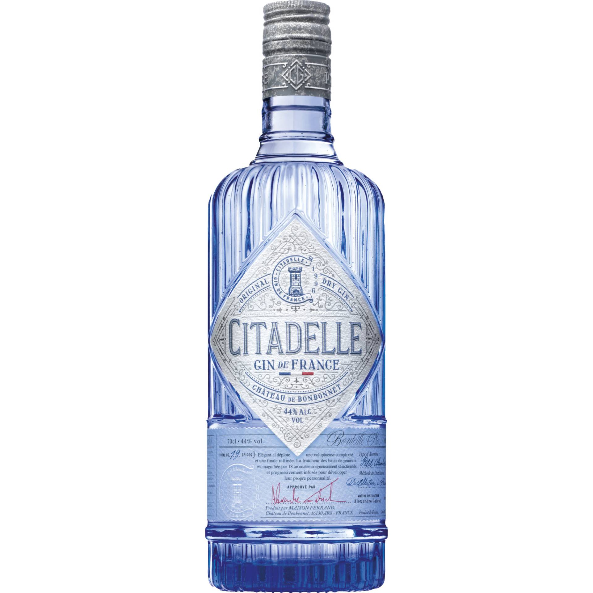 Citadelle Gin Original, Frankreich, 0,7 L, 44% Vol., Cognac, Spirituosen von COGNAC FERRAND 16130 ARS FRANCE