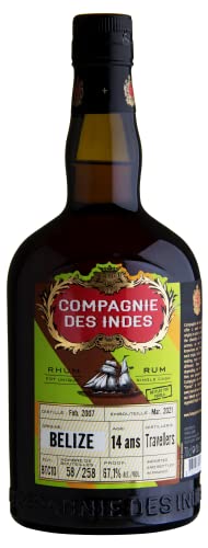 Compagnie des Indes Rum Belize, Travellers Distillery | 14YO Single Cask Rum | 02/2007-03/2021 von COMPAGNIE DES INDES