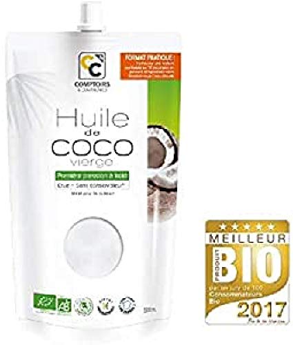 Comptoirs et Compagnies Natives Kokosöl aus Biologischem und Fairem Handel, 2er Pack (2 x 500 ml) von COMPTOIRS ET COMPAGNIES