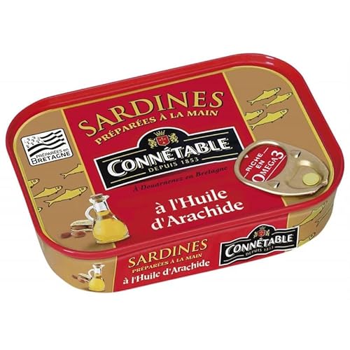 Connetable - Sardinen Hule Peanut 135G - Packung mit 4 Connetable - Sardinen Hule Peanut 135G - Packung mit 4 von CONNETABLE