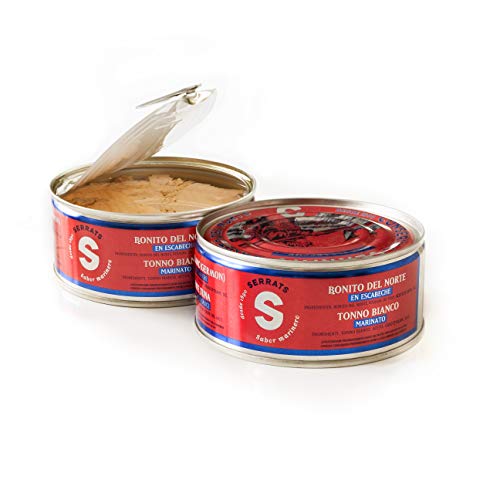 12 Einheiten - SERRATS - Weißer Thun in marinaden sauce 260g von CONSERVAS SERRATS