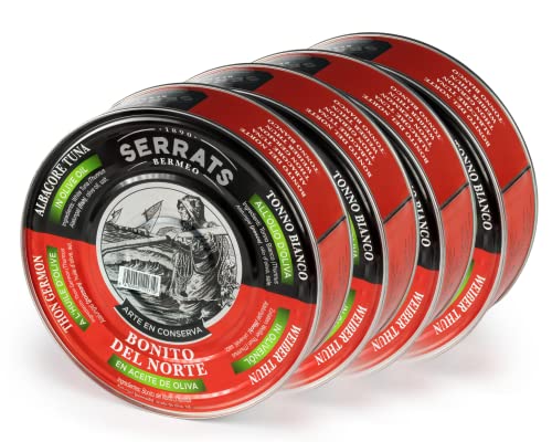 4 Einheiten - SERRATS - Weißer Thun in Olivenöl 1800g von CONSERVAS SERRATS