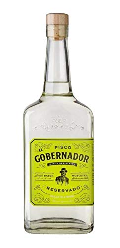 El Gobernador PISCO (1x 0,7l) – die Fruchtigkeit Südamerikas - chilenischer Pisco aus dem Limarí Tal – 70cl mit 40% vol. von El Gobernador