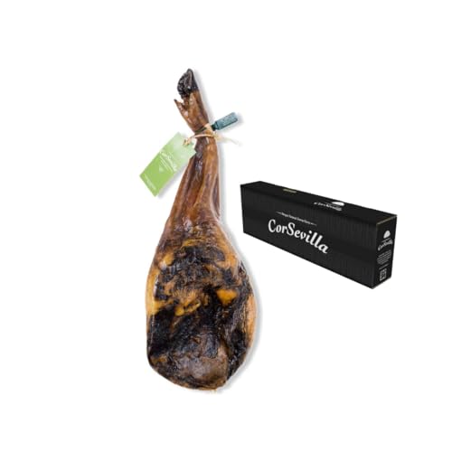 Corsevilla - Schinken - Pata negra - Feldmast-Schinkenkeule - Iberico Schinken - Iberischer Schinken Spanien - Gourmet - Qualität - Glutenfrei - Laktosefrei - (ca. 5 Kilogramm) von CORSEVILLA