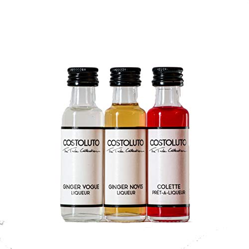 COSTOLUTO Probierset Likör bestehend aus GINGER VOGUE Likör, GINGER Novis Likör und Colette Likör (3 x 20 ml) von COSTOLUTO