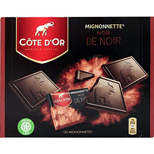 Côte D´Or Mignonnette, Noir de Noir, Extra Zartbitter, Mini Tafeln Schokolade, 1200g von Cote D'Or